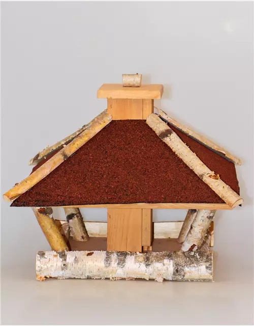 Vogelhaus mit Silo aus Birkenholz, Vogelhäuser