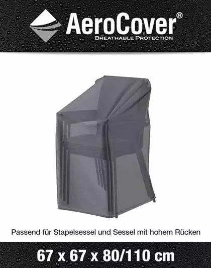 Aerocover Schutzhülle für Stapelstühle 67x67xH80/110 cm