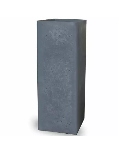 PP-Plastic Cube high 265x265x725mm zement-grau betonlook