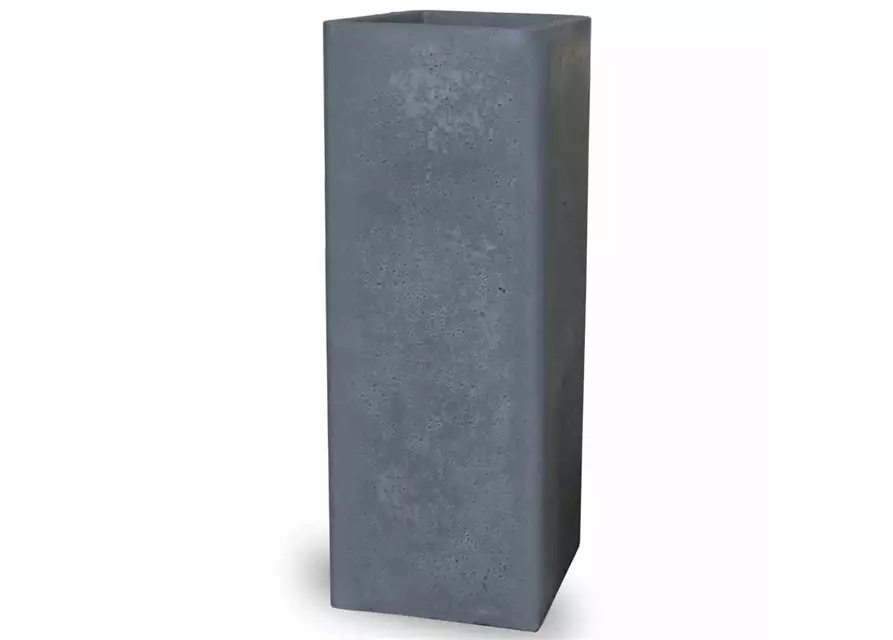 PP-Plastic Cube high 265x265x725mm zement-grau betonlook