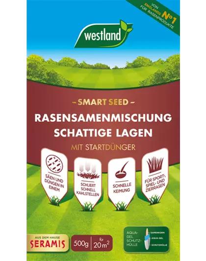 Westland Rasensamenmischung Schattige Lagen "Smart Seed" 500 g