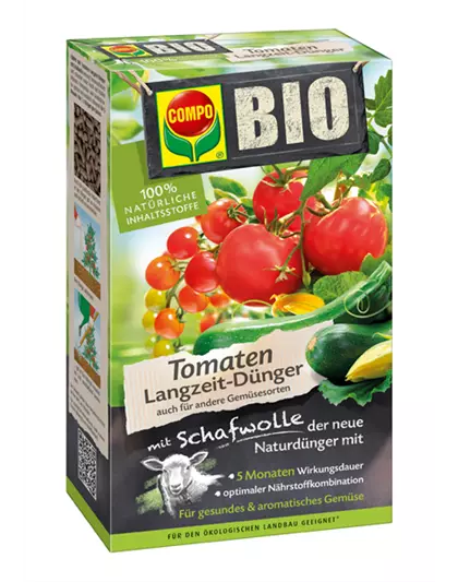 Compo BIO Tomaten Langzeit-Dünger mit Schafwolle 