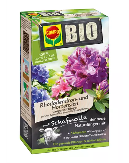 Compo BIO Rhododendron&Hortensien LGZ-Dünger mit Schafwolle 