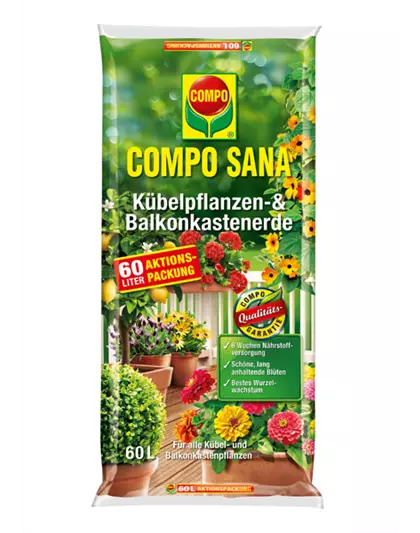 Compo Sana Kübelpflanzen- und Balkonkastenerde 