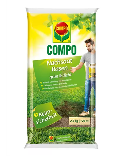 Compo Nachsaat-Rasen grün und dicht 