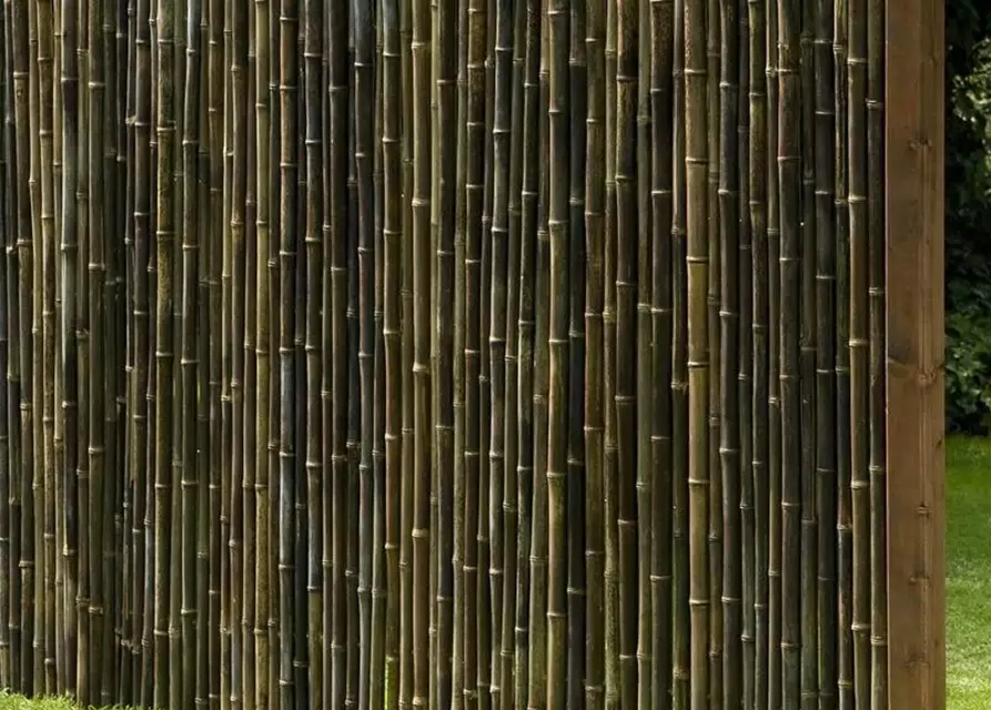 Bambusmatte Black Bambus Sichtschutz Ø ca. 20-35mm