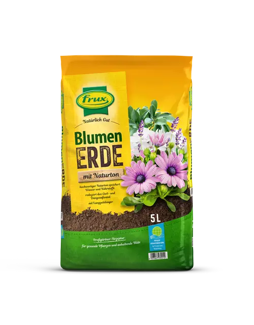 frux Blumenerde mit Naturton