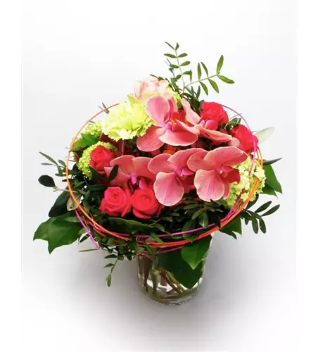 Blumenstrauß Herzensgruß In Violett - Frische Blumen Mit 7-Tage-Garantie