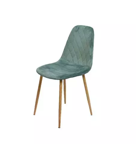 Vintage-Stuhl mit Samtbezug 