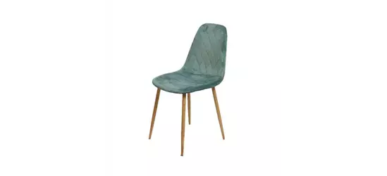 Vintage-Stuhl mit Samtbezug 