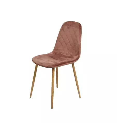 Vintage-Stuhl mit Samtbezug