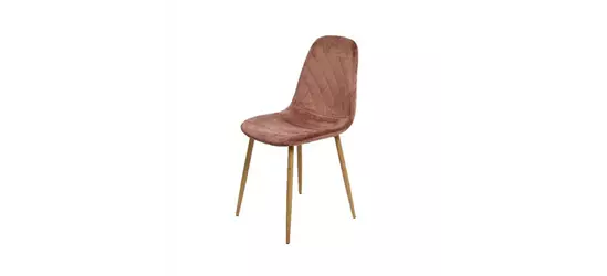 Vintage-Stuhl mit Samtbezug