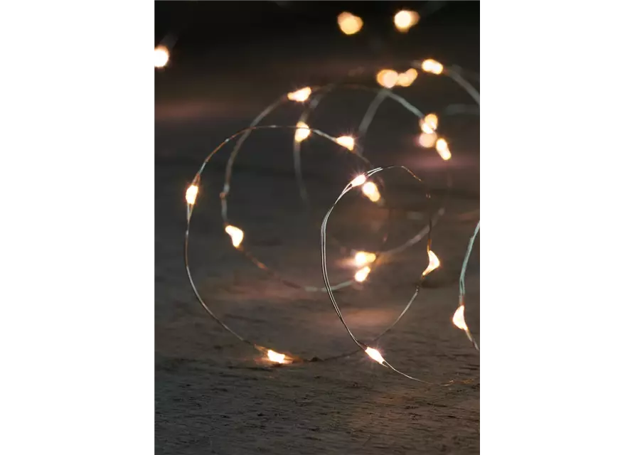 LED WIRE INDOOR SILBERDRAHT 20LIGHTS 1M LED WARM 