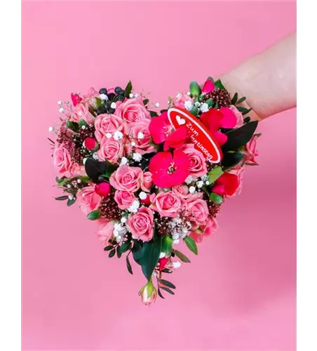 Blütenherz Valentinstag 'Herzensmensch'