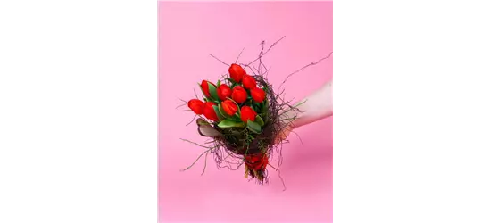 Blumenstrauß Valentinstag 'Feuriges Herz'