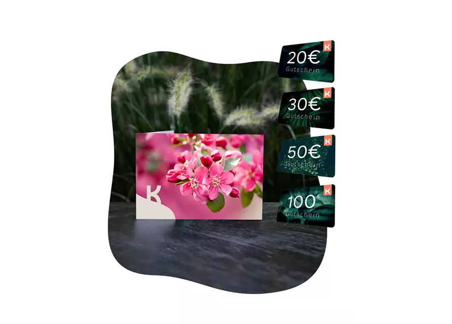 Motiv-Gutschein Blüte Pink