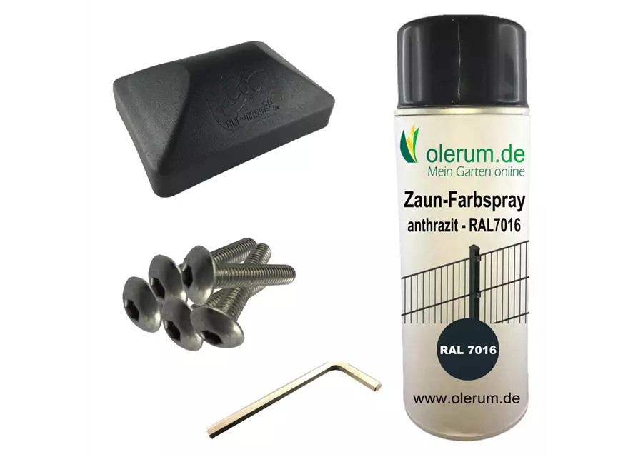 Doppelstabmattenzaun 163 x 251 cm, anthrazit, 8/6/8, Premium