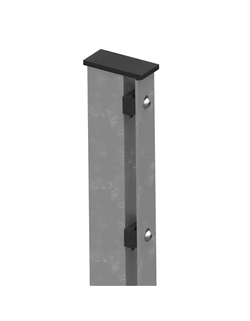 Doppelstabmattenzaun 103 x 251 cm, feuerverzinkt / silbergrau, 6/5/6, Premium
