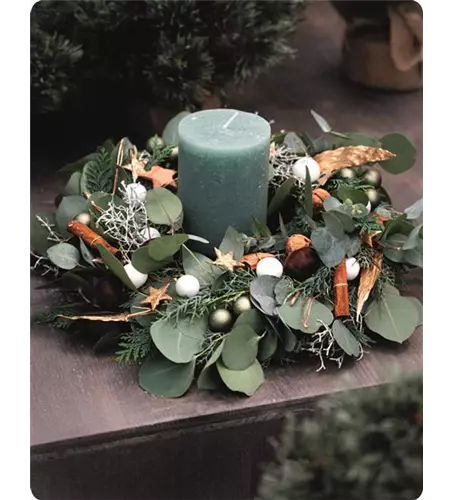 Workshop: Gesteckter Adventskranz