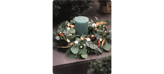 Workshop: Gesteckter Adventskranz