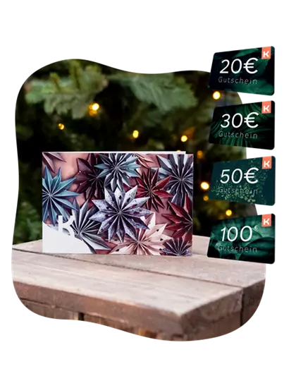 Motiv-Gutschein Papiersterne 