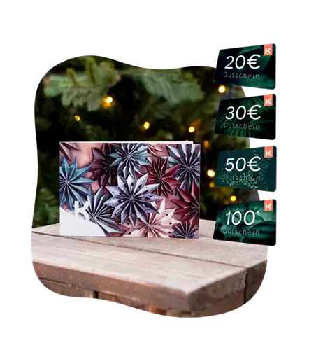 Motiv-Gutschein Papiersterne 