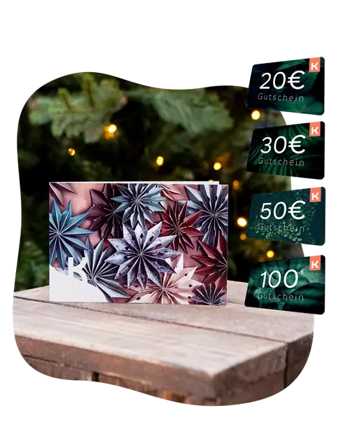 Motiv-Gutschein Papiersterne 