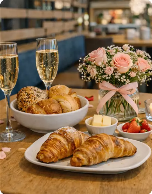 Valentinstag-Frühstück Upgrade