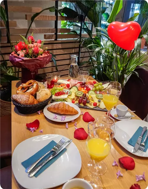 Valentinstag-Frühstück Upgrade