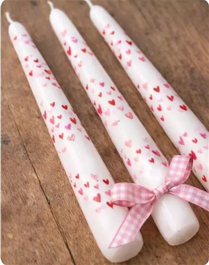 Kinderaktion: Valentinstagskerze bemalen | Am 14.02.2026