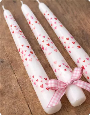 Kinderaktion: Valentinstagskerze bemalen | Am 14.02.2026