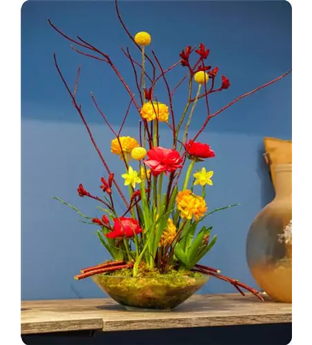 Floristik Workshop Frühlingshaftes Gesteck