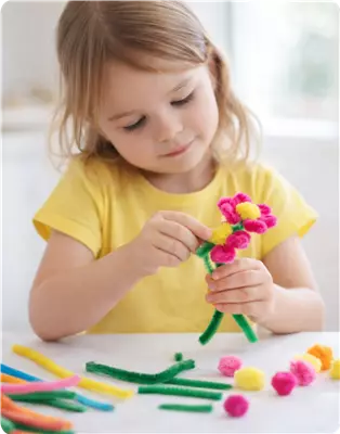 Kinderaktion: Blumen aus Pfeifenputzern | Am 25.04.2026