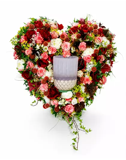 Urnen-Herz "Rosa"