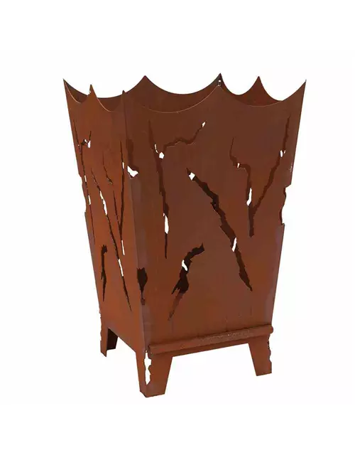 H.G-Deko Feuerkorb Mystic mit Schiebeplatte 40x40x64cm
