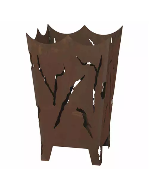 H.G-Deko Feuerkorb Mystic mit Schiebeplatte 40x40x64cm