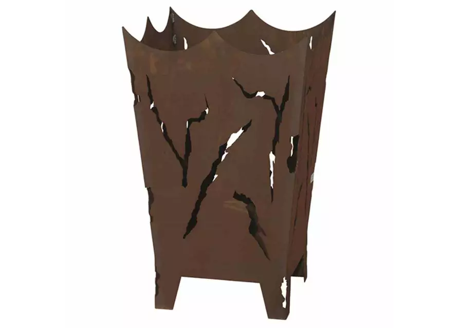 H.G-Deko Feuerkorb Mystic mit Schiebeplatte 40x40x64cm