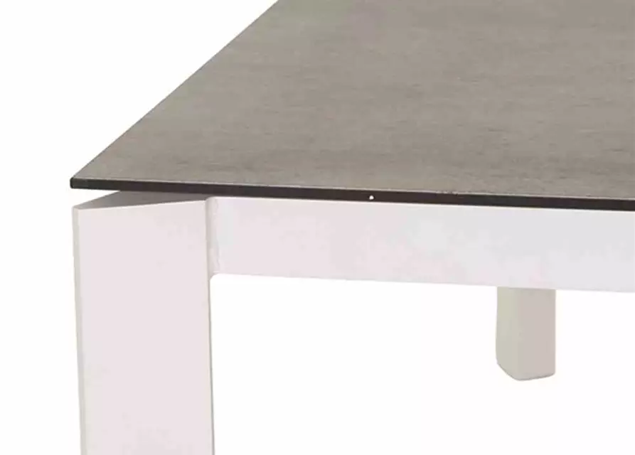 Siena Garden Dining Tisch Viana 200x100x75 cm matt weiß