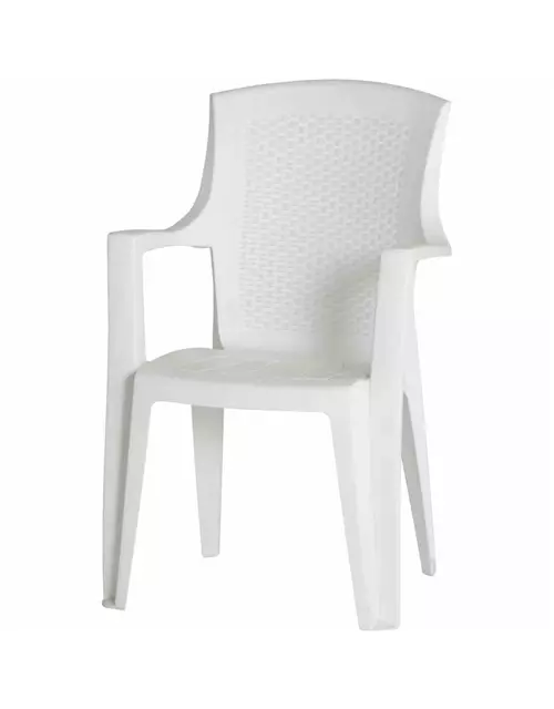 Progarden Stapelsessel Eden stapelbar 62x60x89 weiß