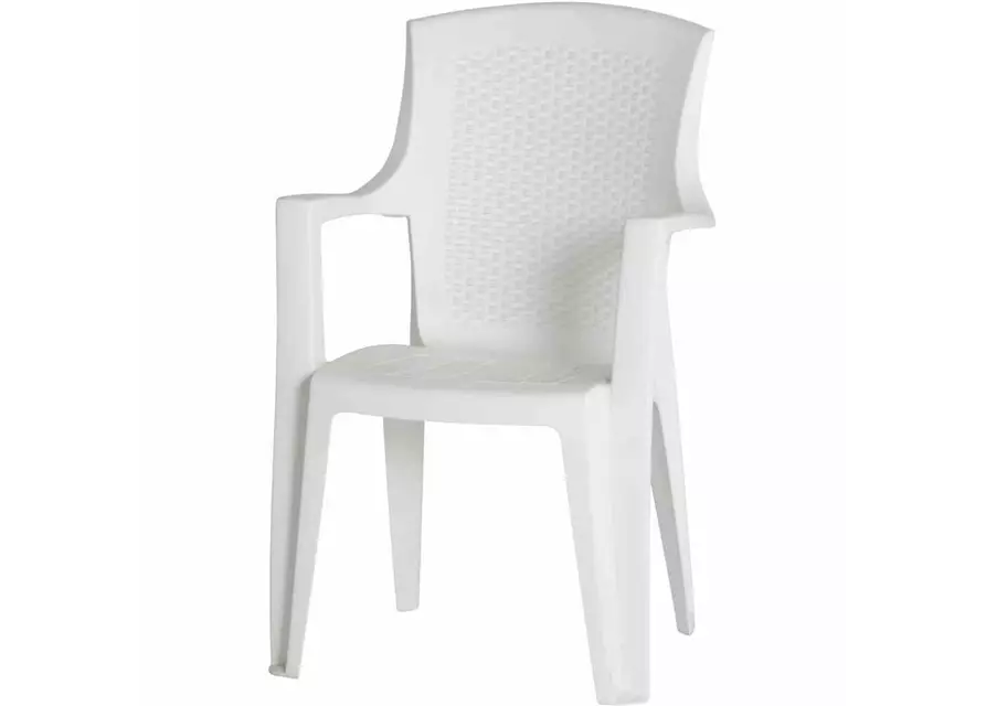 Progarden Stapelsessel Eden stapelbar 62x60x89 weiß