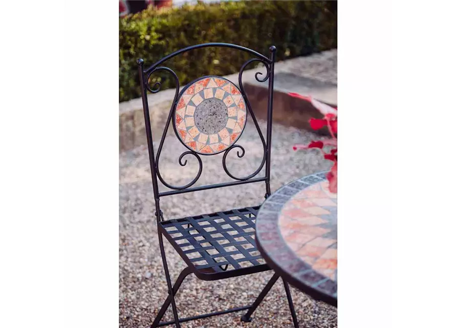 Siena Garden Prato Tisch Ø60cm Eisen/Mosaikoptik 