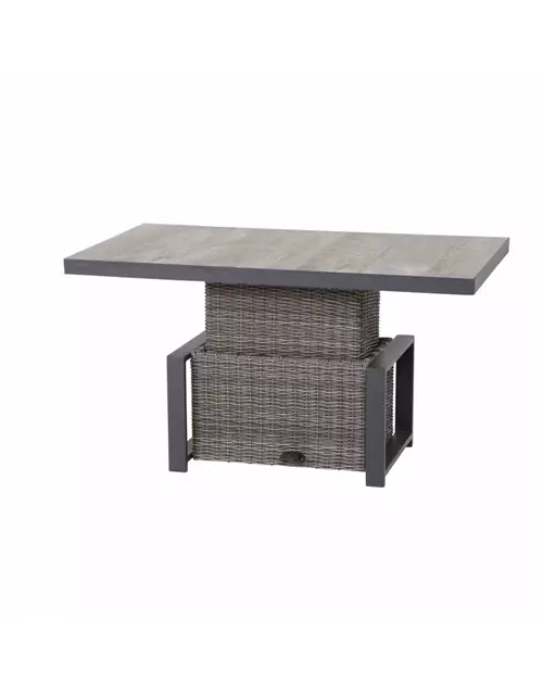 Siena Garden Corido Lifttisch 130x75cm Alu/Geflecht/Keramik 