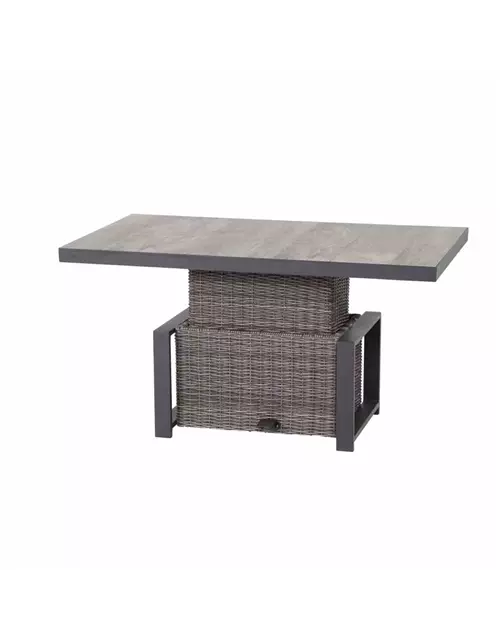 Siena Garden Corido Lifttisch 130x75cm Alu/Geflecht/Keramik 