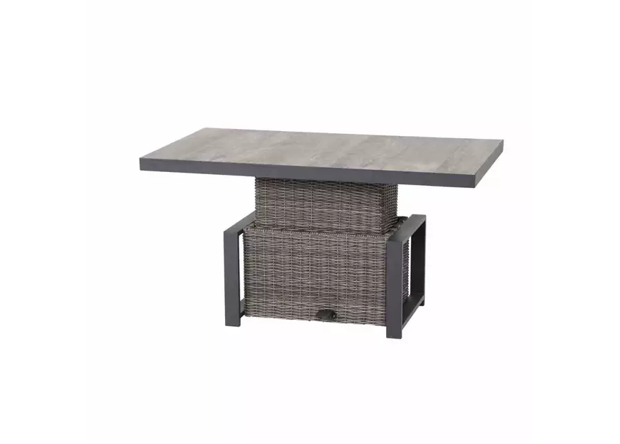 Siena Garden Corido Lifttisch 130x75cm Alu/Geflecht/Keramik 