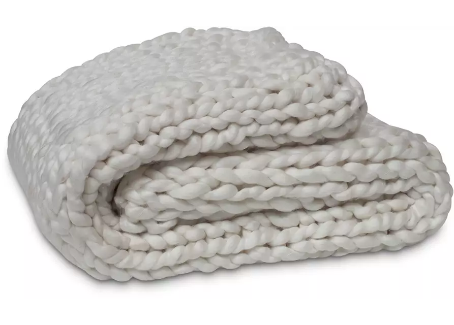 fleur ami Acrylic Knitted Throw (with filler) 130x170cm