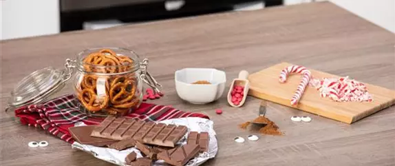 Rentier-Schokolade zu Weihnachten