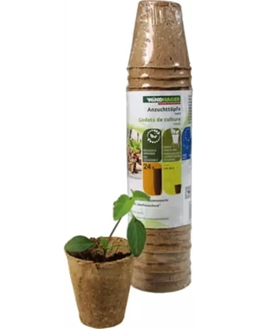 Anzucht-Töpfe, 6cm, rund, 24 Stück/Packung
