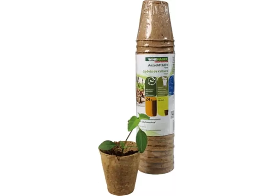 Anzucht-Töpfe, 6cm, rund, 24 Stück/Packung