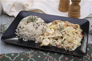 Hähnchenbrust mit Currykraut