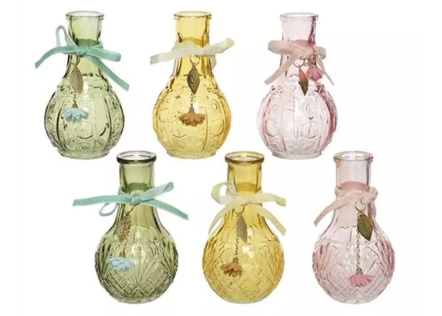 Vase Glas versch. Farben 11,50cm